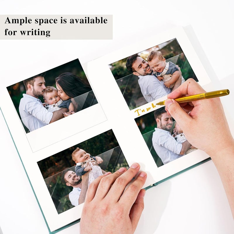 Remowith Premium Small Photo Album 4x6 with 60 Pockets, Linen Cover Memory Book with Writing Space Ideal for Wedding Photo Albums, Baby Books, and Travel Journals, Pink - Image 5